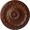 Ekena Millwork Flower Spiral Ceiling Medallion (Canopies up to 2"), 12 1/4"OD x 2 1/4"P, Burnished Mahogany Crackle CM12FLBMC - alternate 1